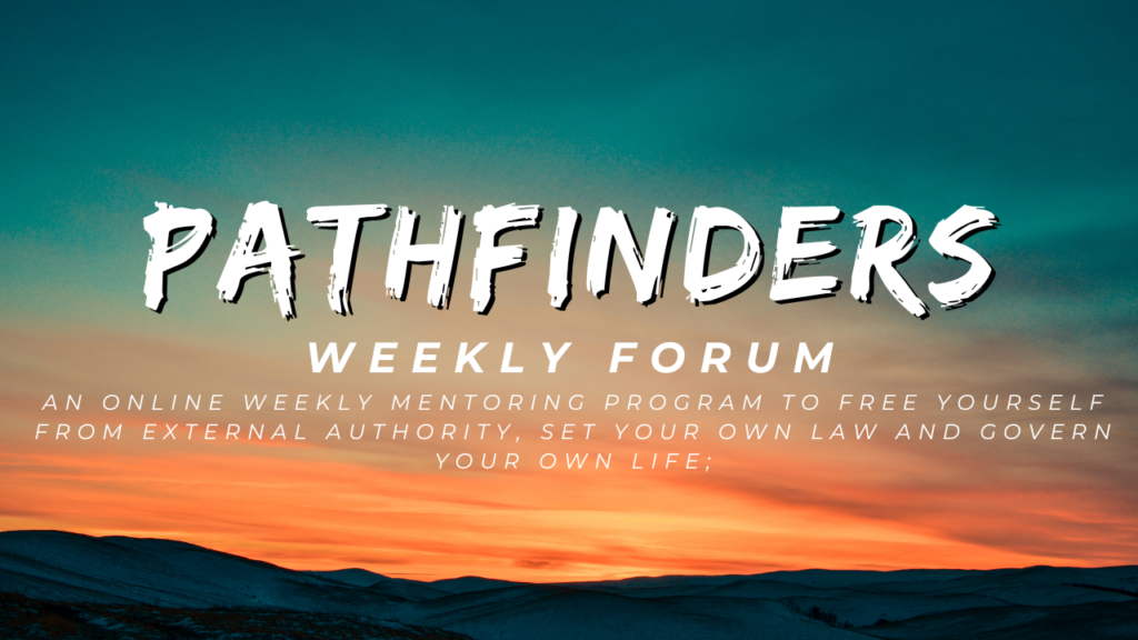 Click through to join the Pathfinders Weekly Online Forum